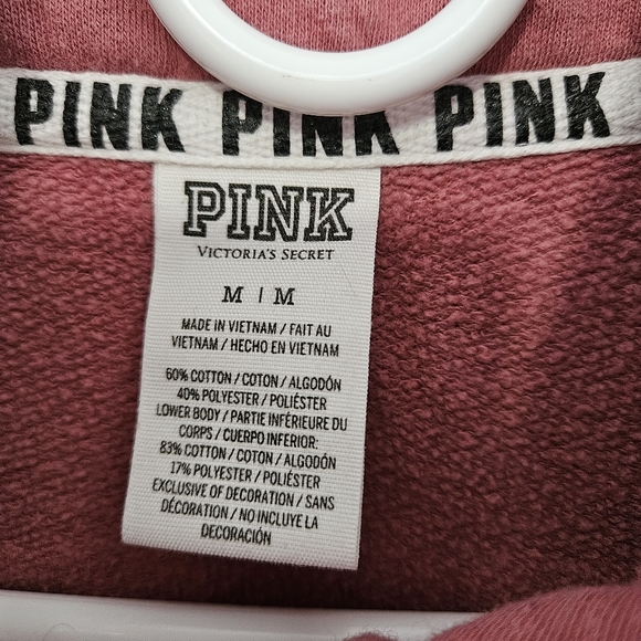 Pink Victoria's Secret Half-zip Mock-neeck Sweatshirt - Picture 9 of 10